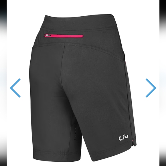LIV Energize New Women's Short Bike Shorts black Removable Liner Shorts Road XS - Picture 1 of 16